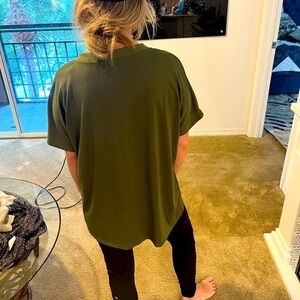 Button Up Olive Green T-shirt